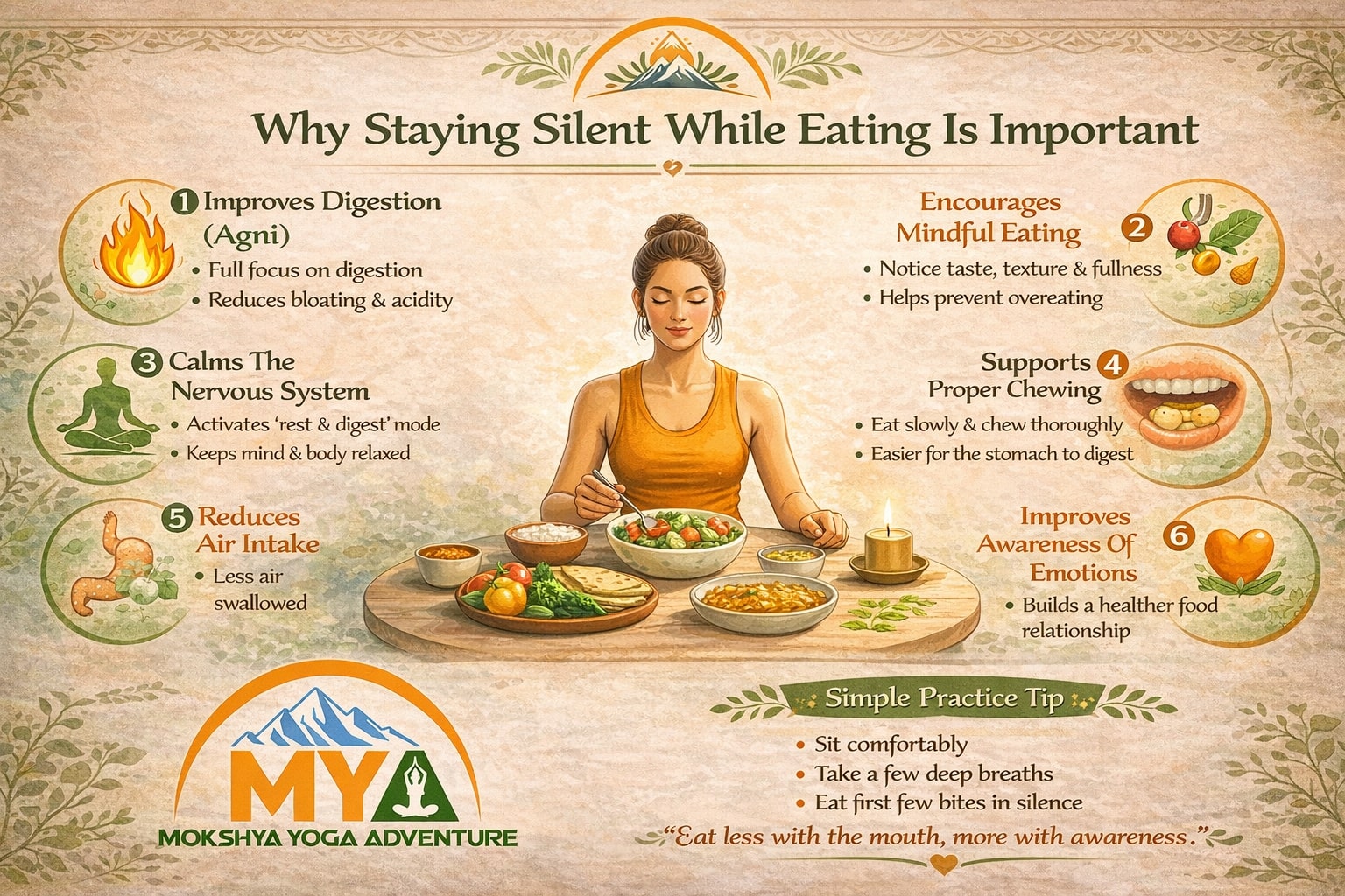 Why Staying Silent While Eating Is Important?